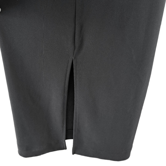 BOSTON PROPER Beyond Travel V Neck Drawstring Crop Jumpsuit Black Size Large - Picture 8 of 9